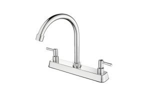 Double Handle Antique Brass Basin Faucet FA 6336