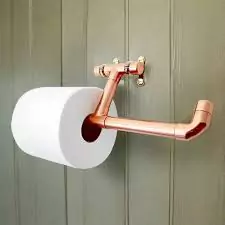 copper toilet paper holder