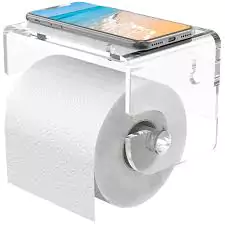 Acrylic toilet paper holders