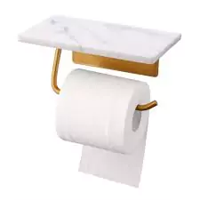 Marble toilet paper holder