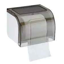 Plastic toilet paper holder