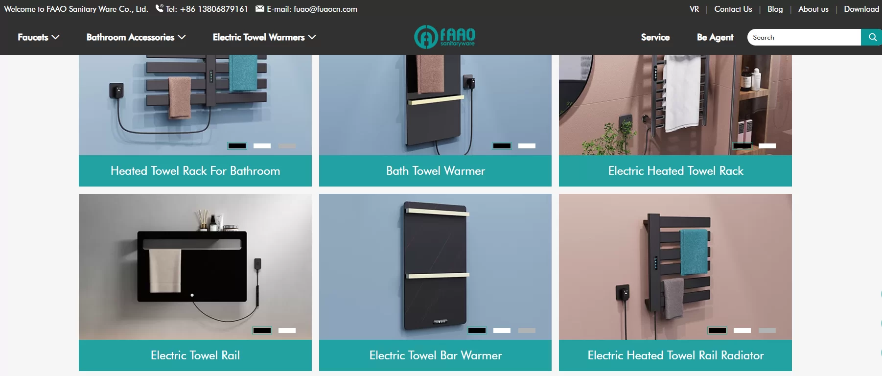 China Electric Towel Warmers Manufacturer Faao