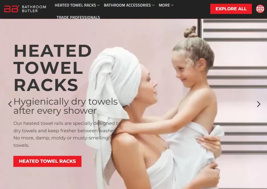 heated towel rail manufacturers bathroom butler
